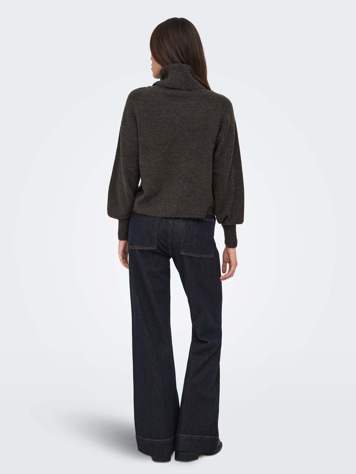 Only ONLOLIVIA Pullover Marrone