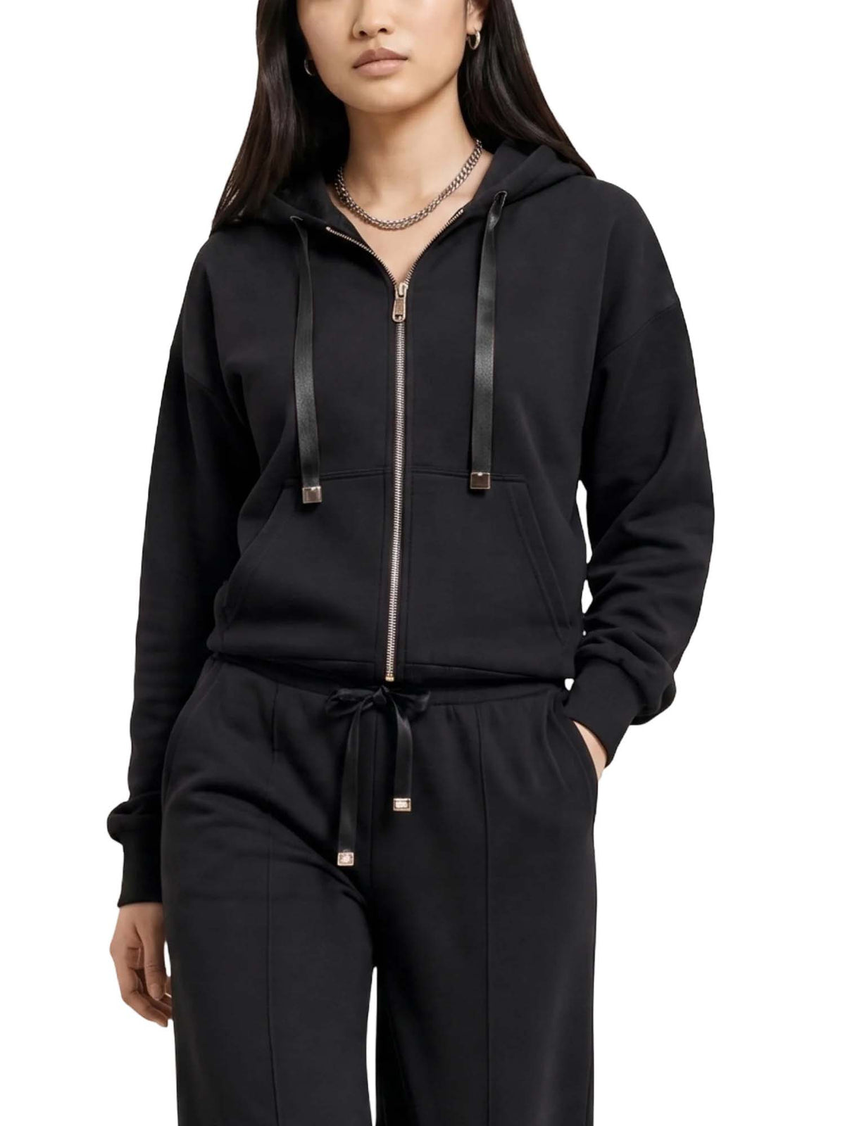 Only ONLMYRA L/S Hoodie Ub Swt Nero