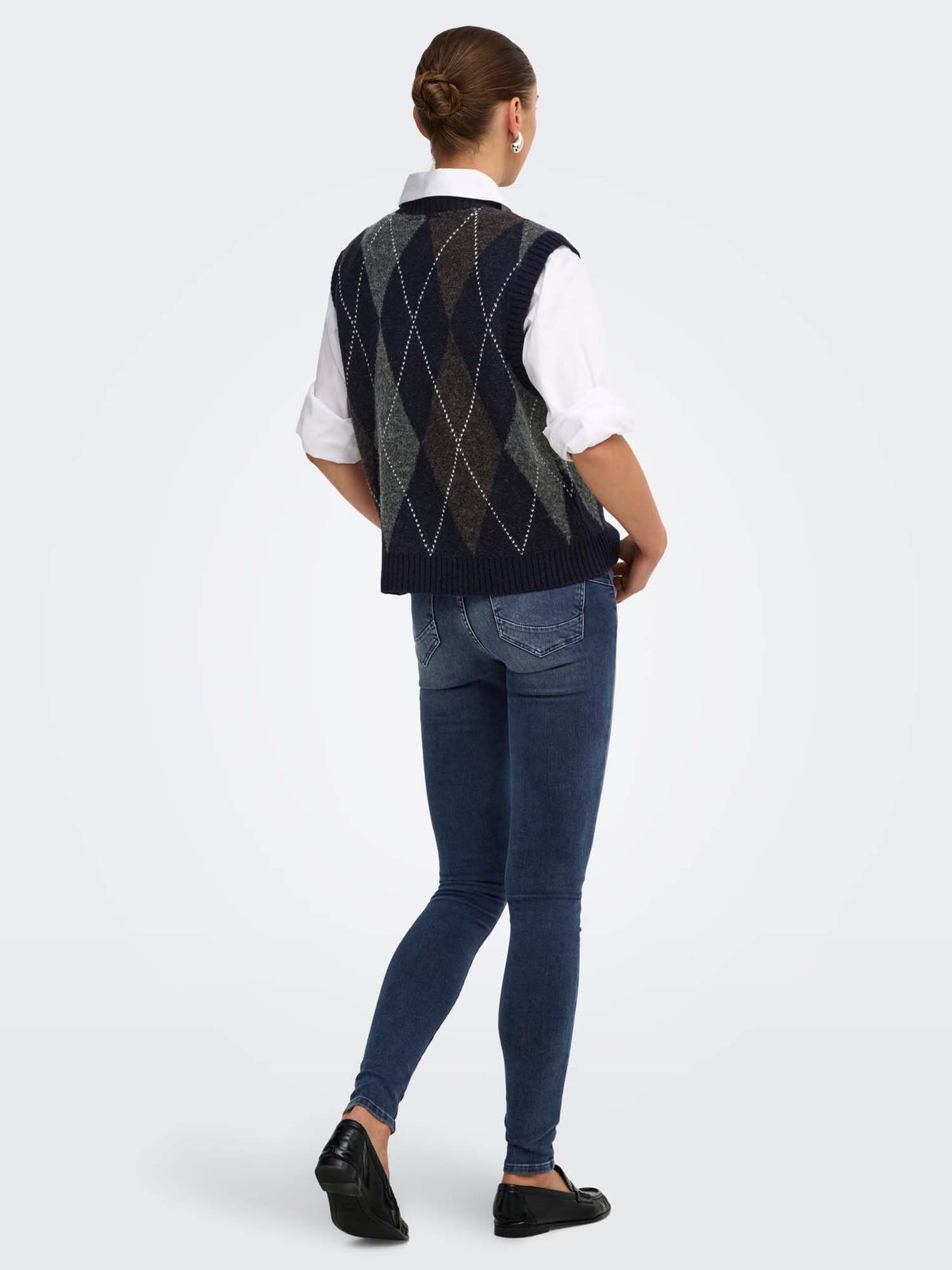 Only ONLRHOMBUS Gilet Blu