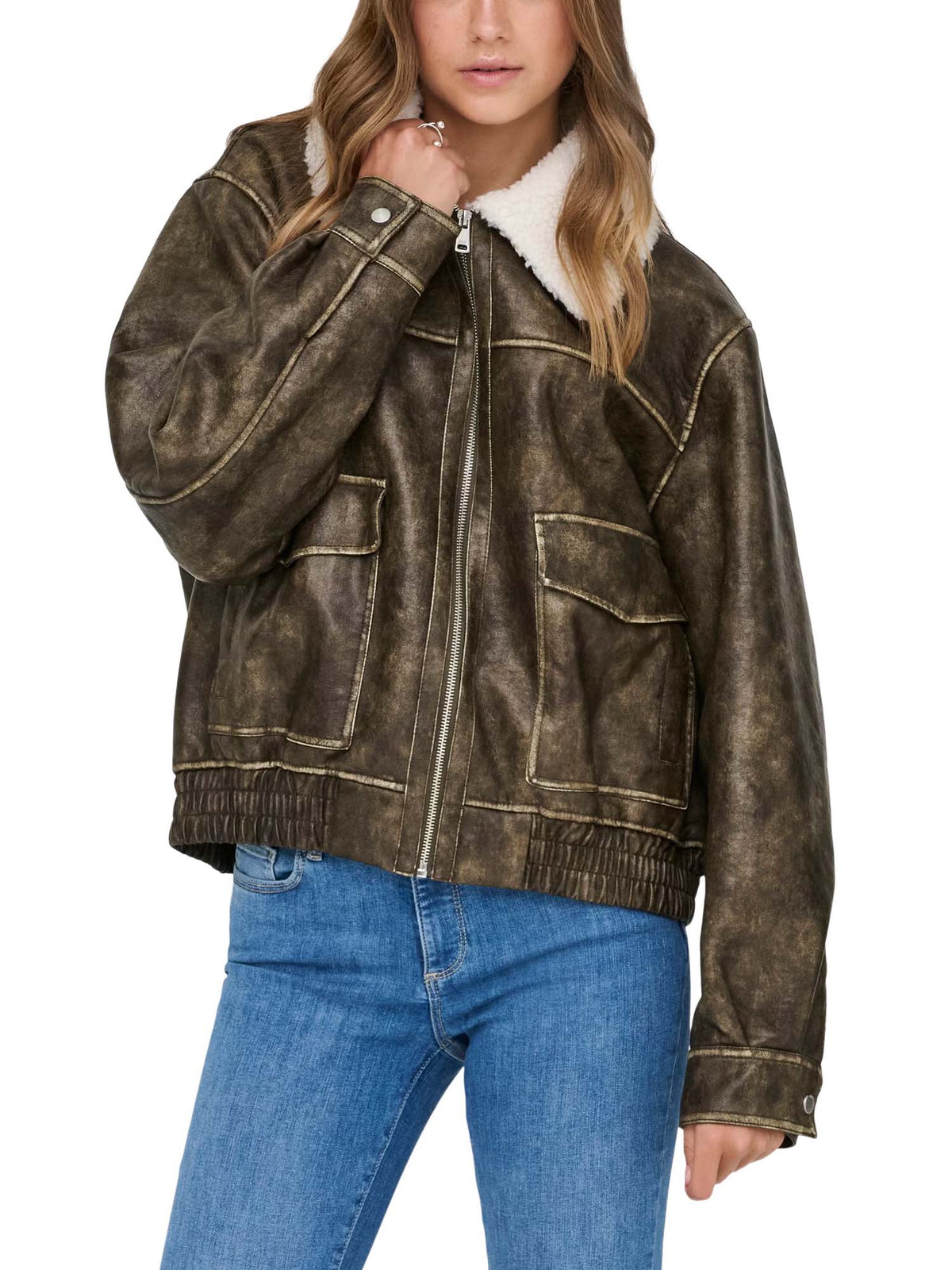 Only ONLINGRID Giubbotto bomber Marrone