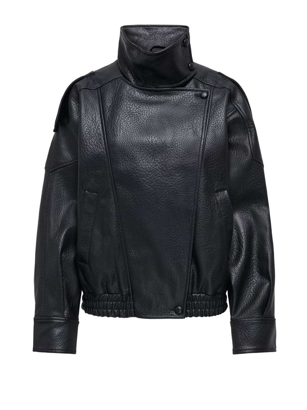 Only ONLVANI Giacca in pelle Nero