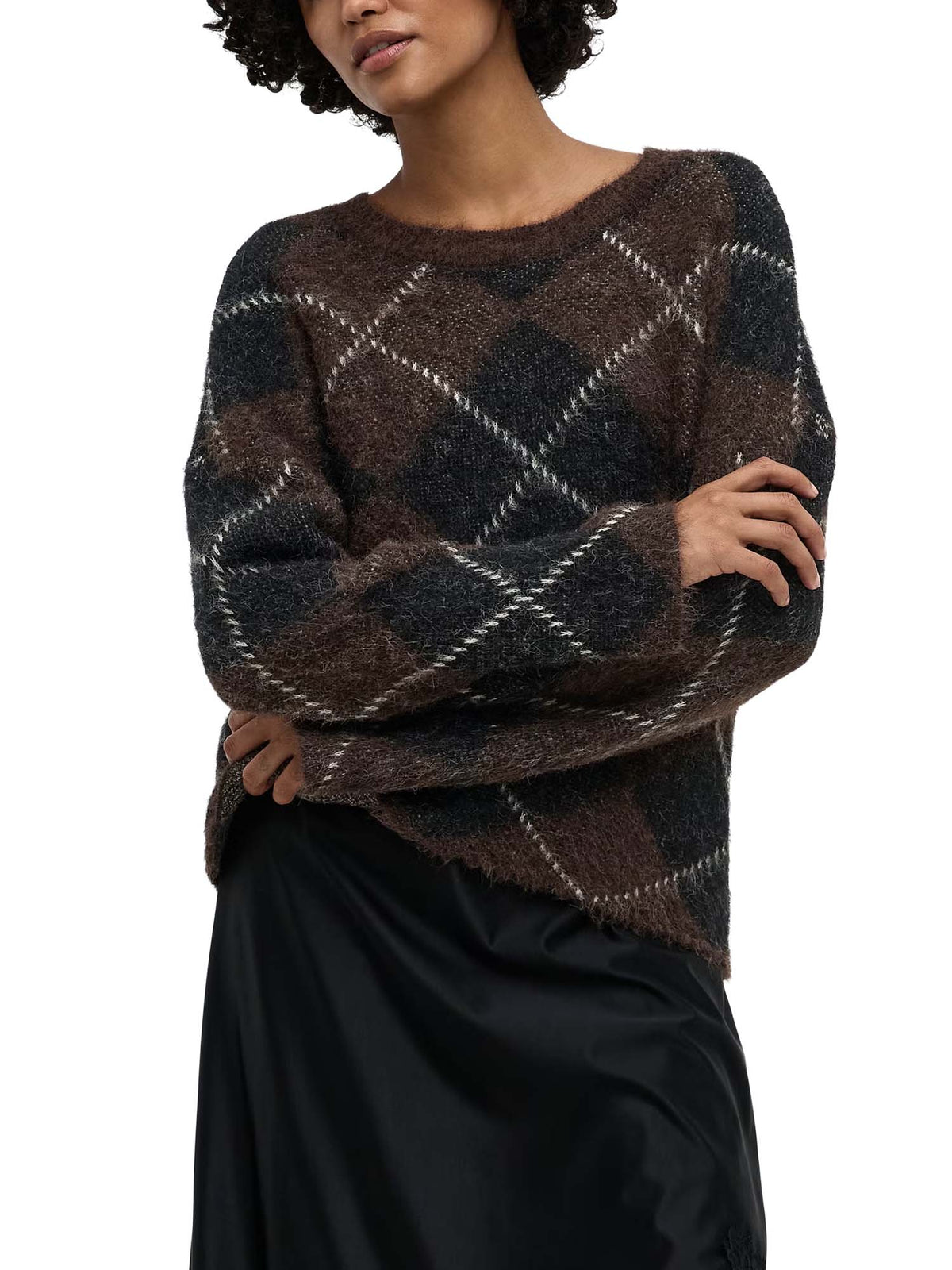 Only ONLNOEME Pullover Marrone