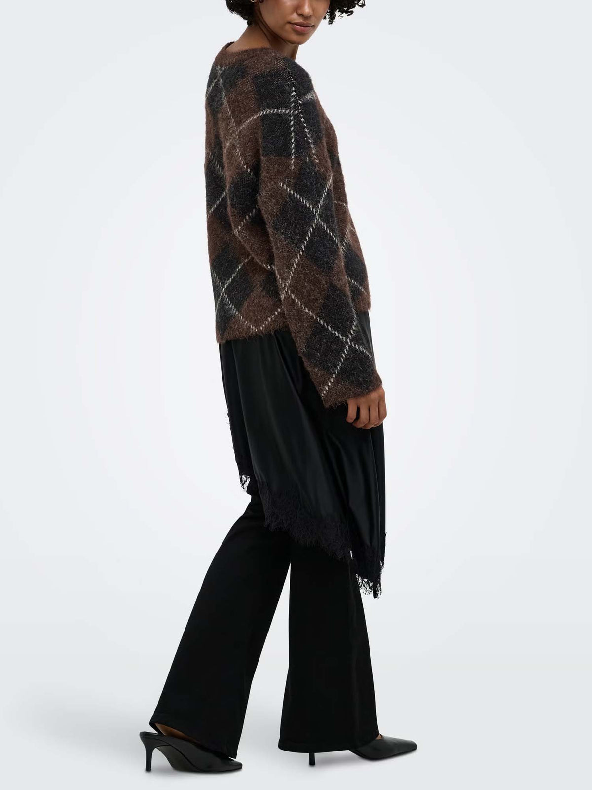 Only ONLNOEME Pullover Marrone