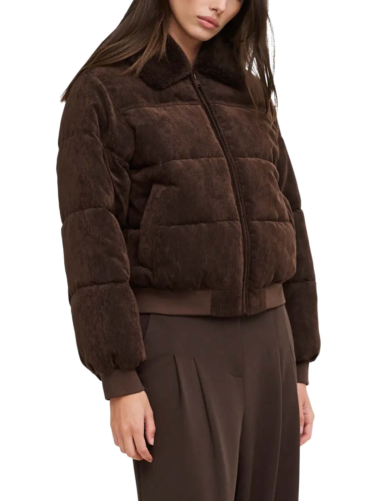 Only Onlnicoline Corduroy Bomber Otw Marrone