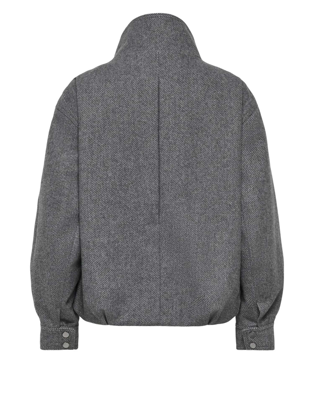 Only Onlasta High Collar Bomber Jacket Otw Grigio