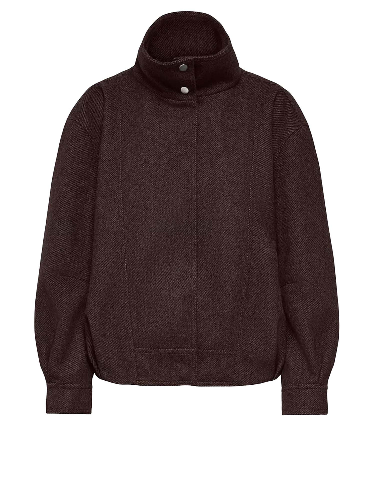 Only Onlasta High Collar Bomber Jacket Otw Marrone