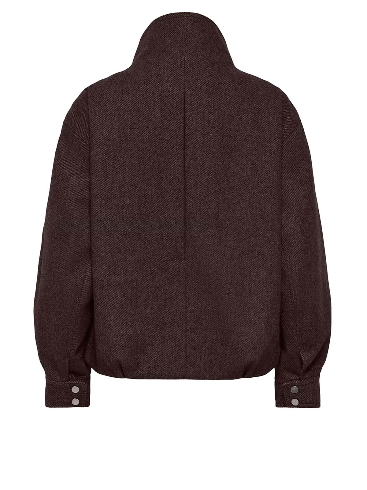Only Onlasta High Collar Bomber Jacket Otw Marrone