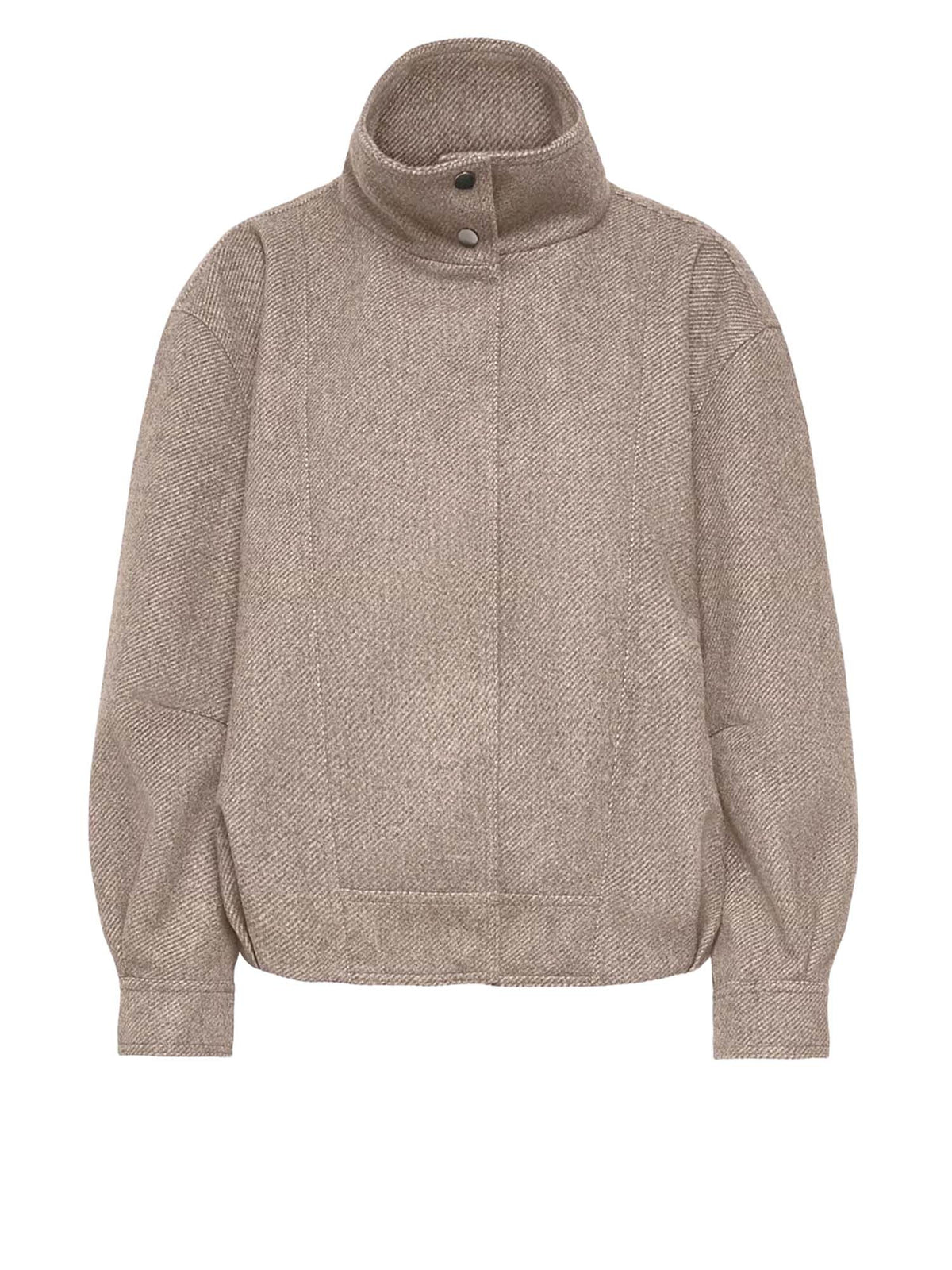 Only Onlasta High Collar Bomber Jacket Otw Beige