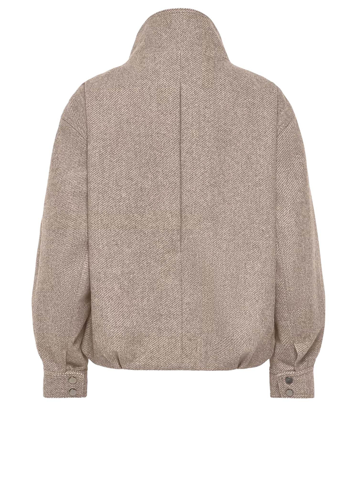 Only Onlasta High Collar Bomber Jacket Otw Beige