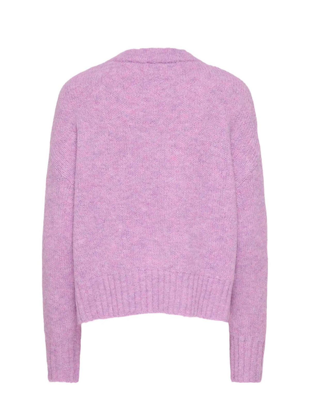 Only ONLFIONA LS Loose V-Neck Knt Viola
