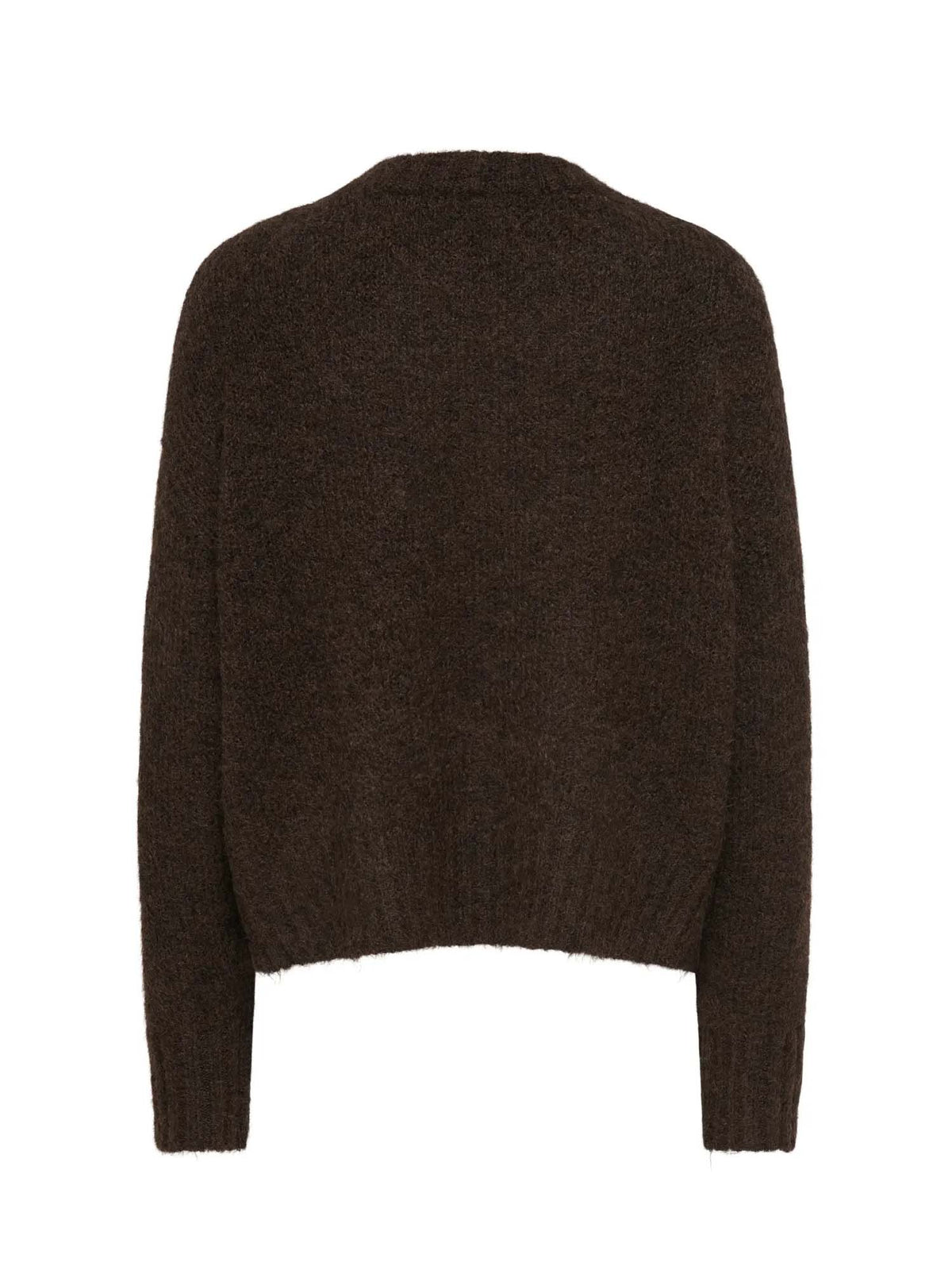 Only ONLFIONA LS Loose V-Neck Knt Marrone