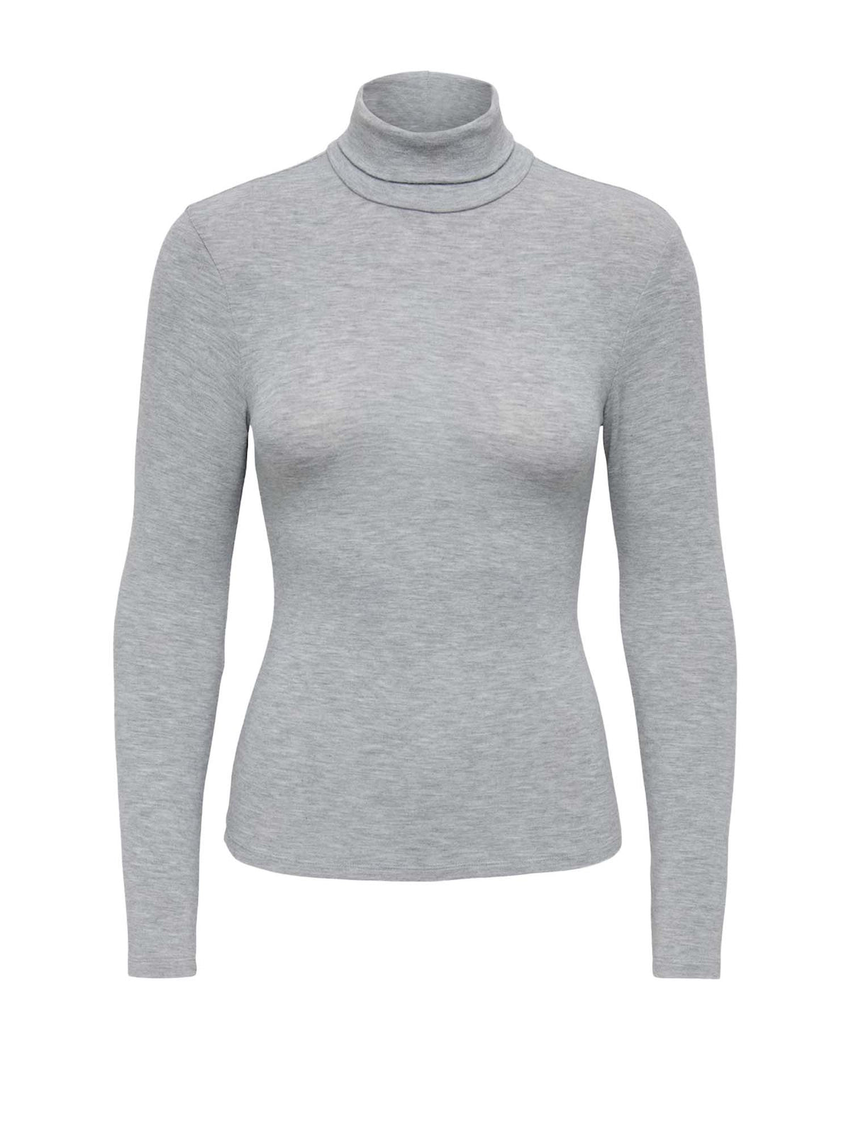 Only Onlglamour L/S Roll-Neck Top Jrs Noos Grigio