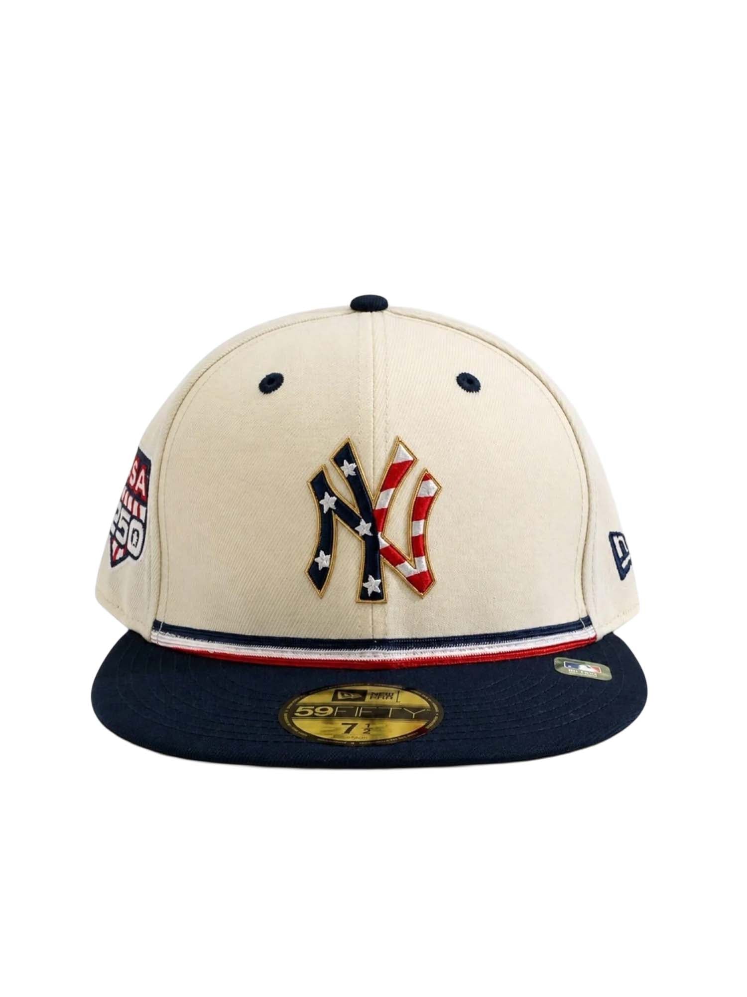 New Era Cappello 59FIFTY New York Yankees MLB USA 250 July 4 Beige