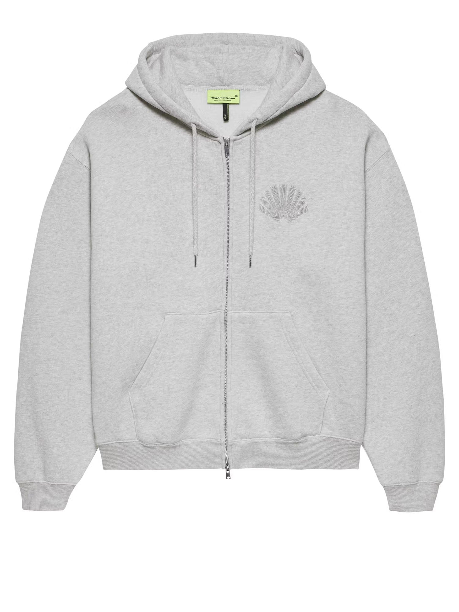 New Amsterdam Surf Association Chop Zip Hoodie Grigio