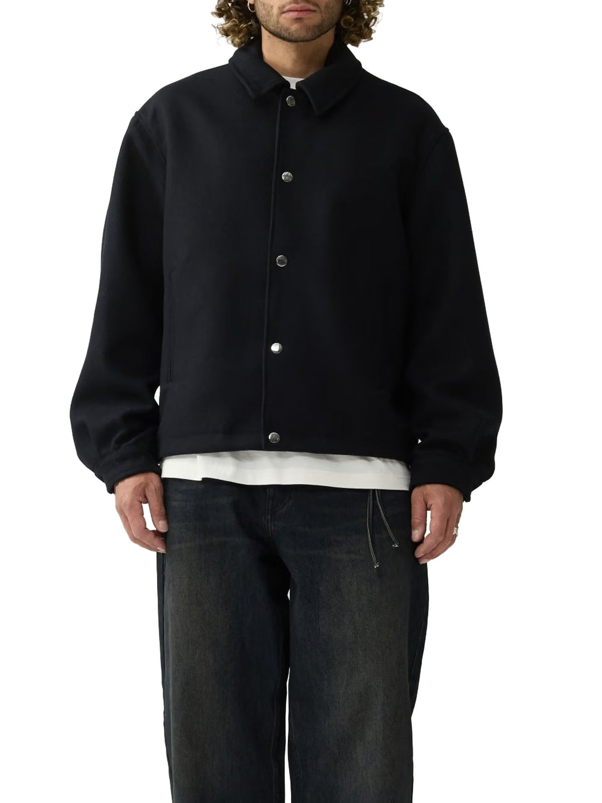 New Amsterdam Surf Association Giacca coach in lana Blu