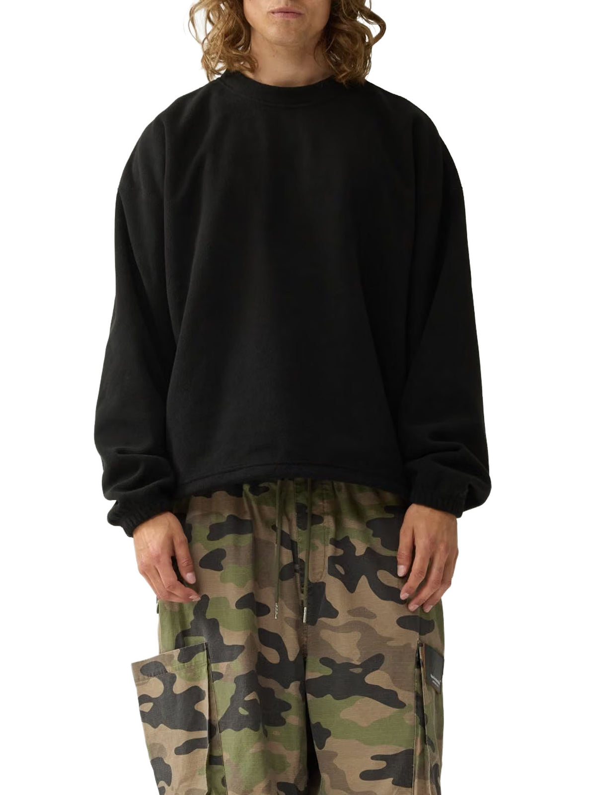 New Amsterdam Surf Association Pile girocollo Nero