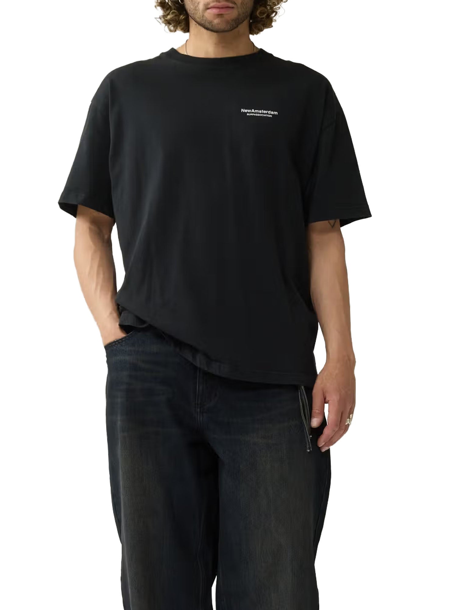 New Amsterdam Surf Association Knocked Tee Nero