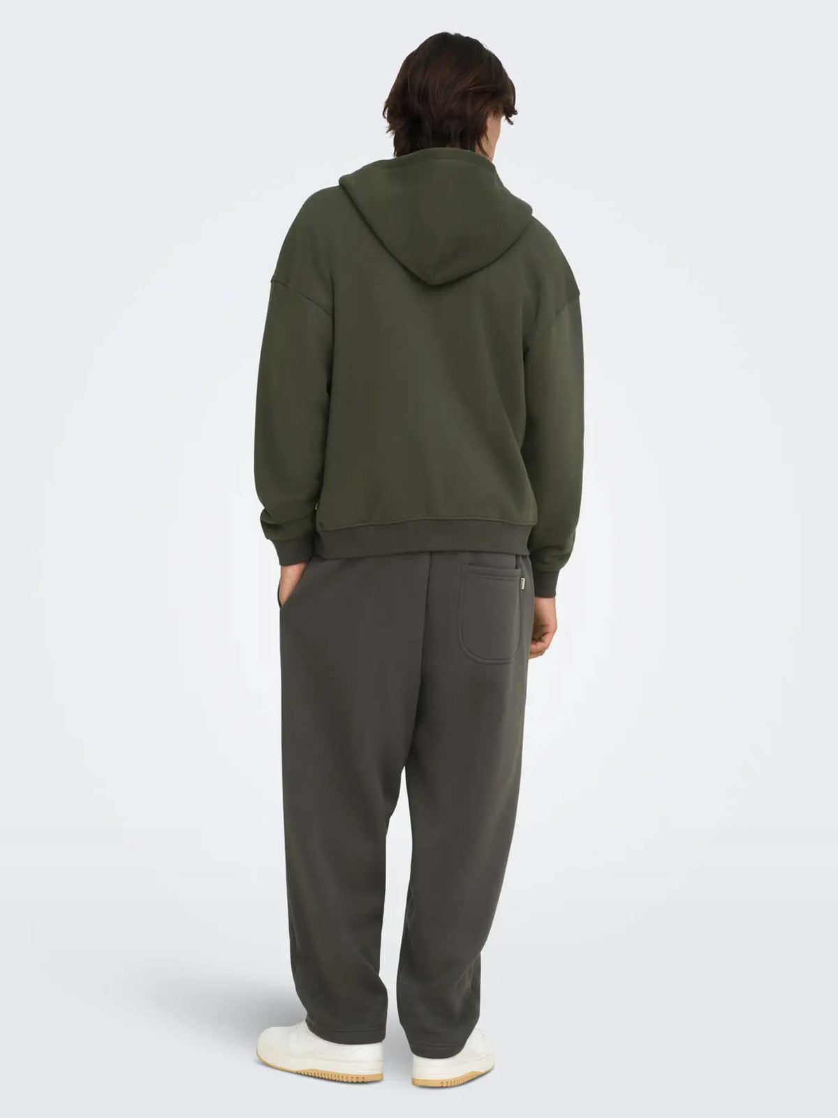 Only & Sons ONSCERES Wide Leg Fit Pantaloni in felpa Verde