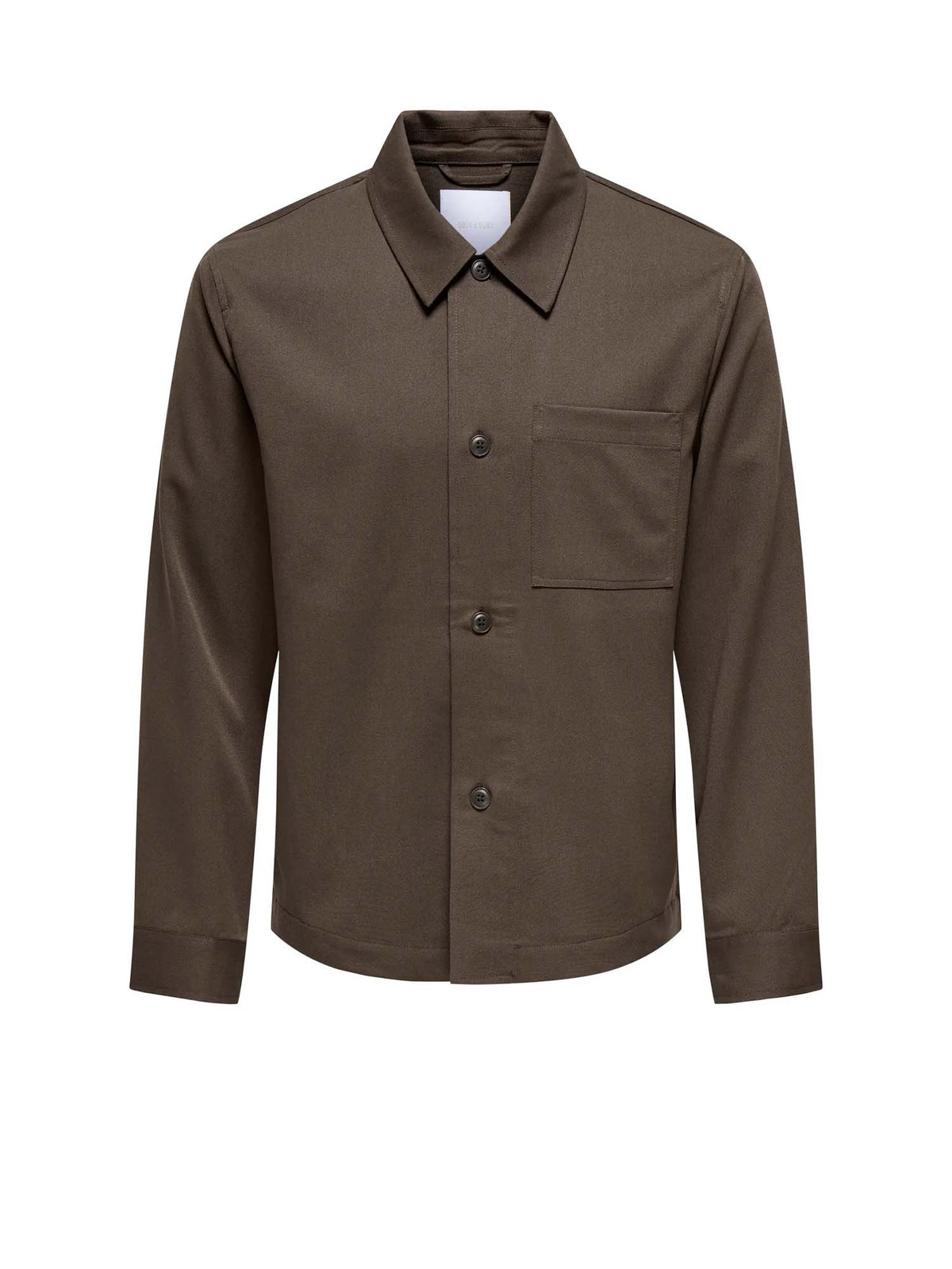 Only & Sons Onsmiro Reg 0346 Overshirt Frml Marrone