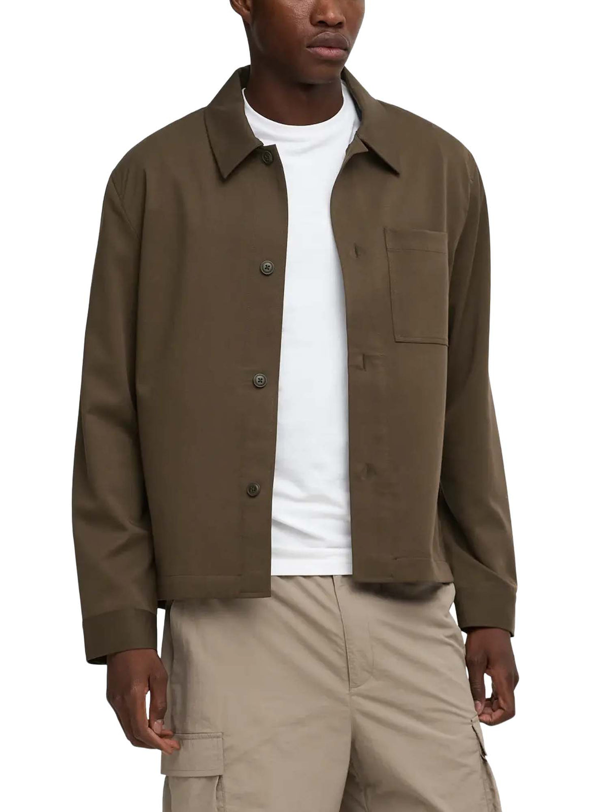 Only & Sons Onsmiro Reg 0346 Overshirt Frml Marrone