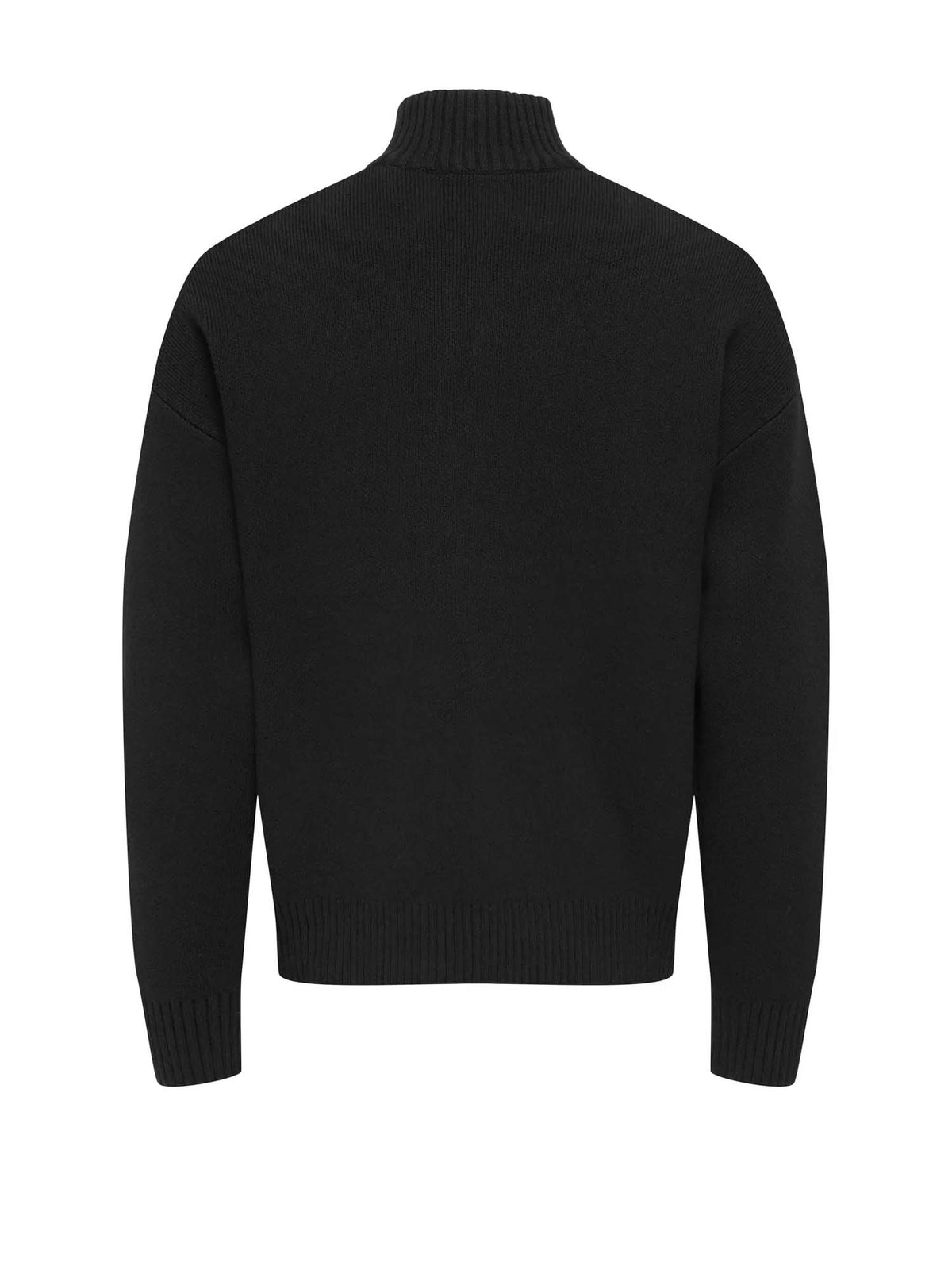 Only & Sons Onsblake Boxy High Neck Card Knit Noos Nero