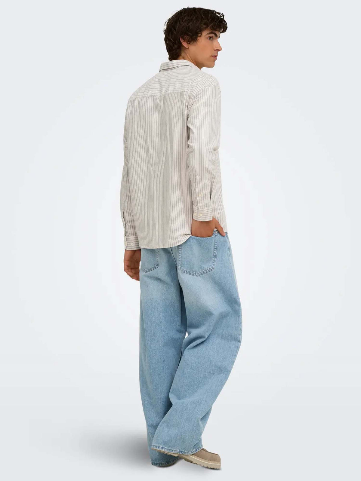 Only & Sons Onsoxford LS Shirt Frml Noos Marrone