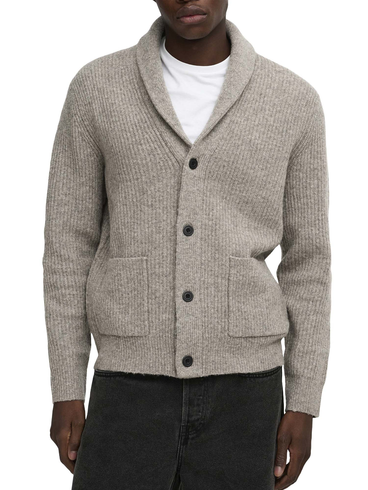 Only & Sons Onssky Rlx LS Cardigan Knit Frml Marrone