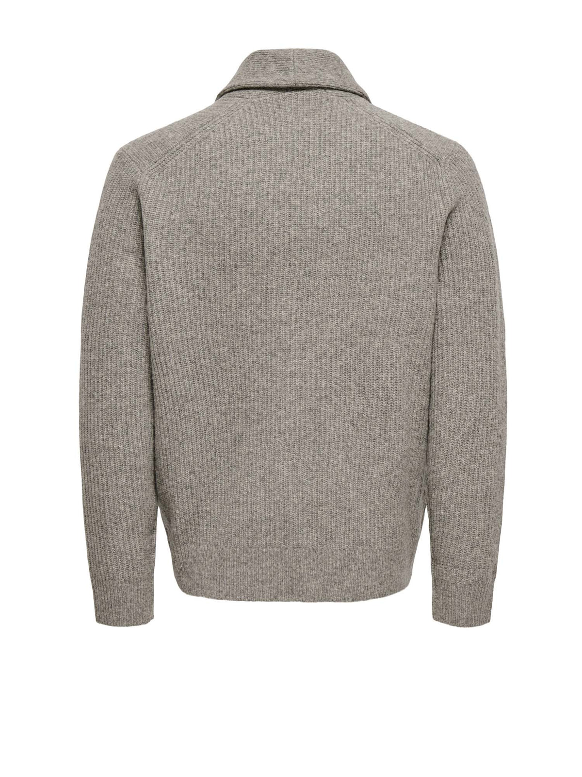 Only & Sons Onssky Rlx LS Cardigan Knit Frml Marrone