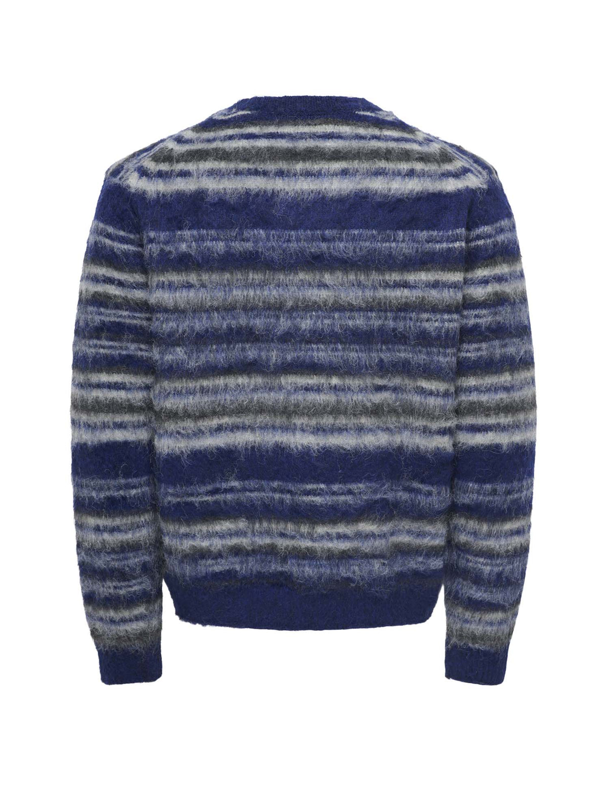 Only & Sons Onsaiden Rlx Ls Crew Knit Azzurro