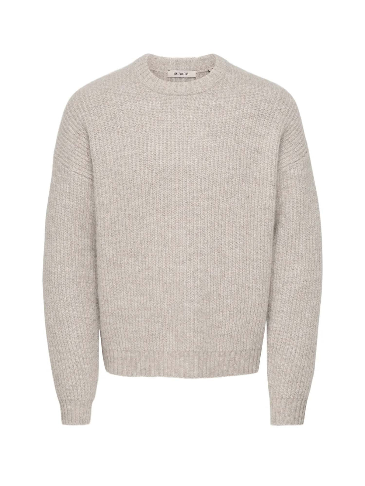 Only & Sons Onsbob Ds Ls Crew Knit Frml Grigio