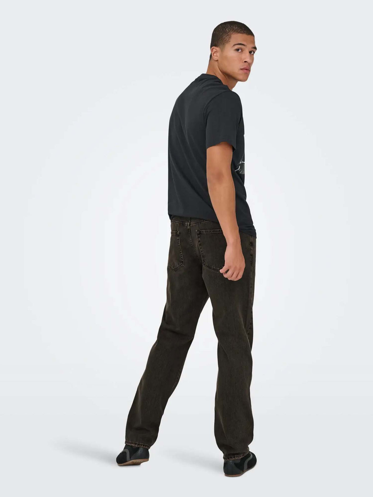 Only & Sons Onsedge Straight Brown 7462 Tai Dnm Noos Marrone