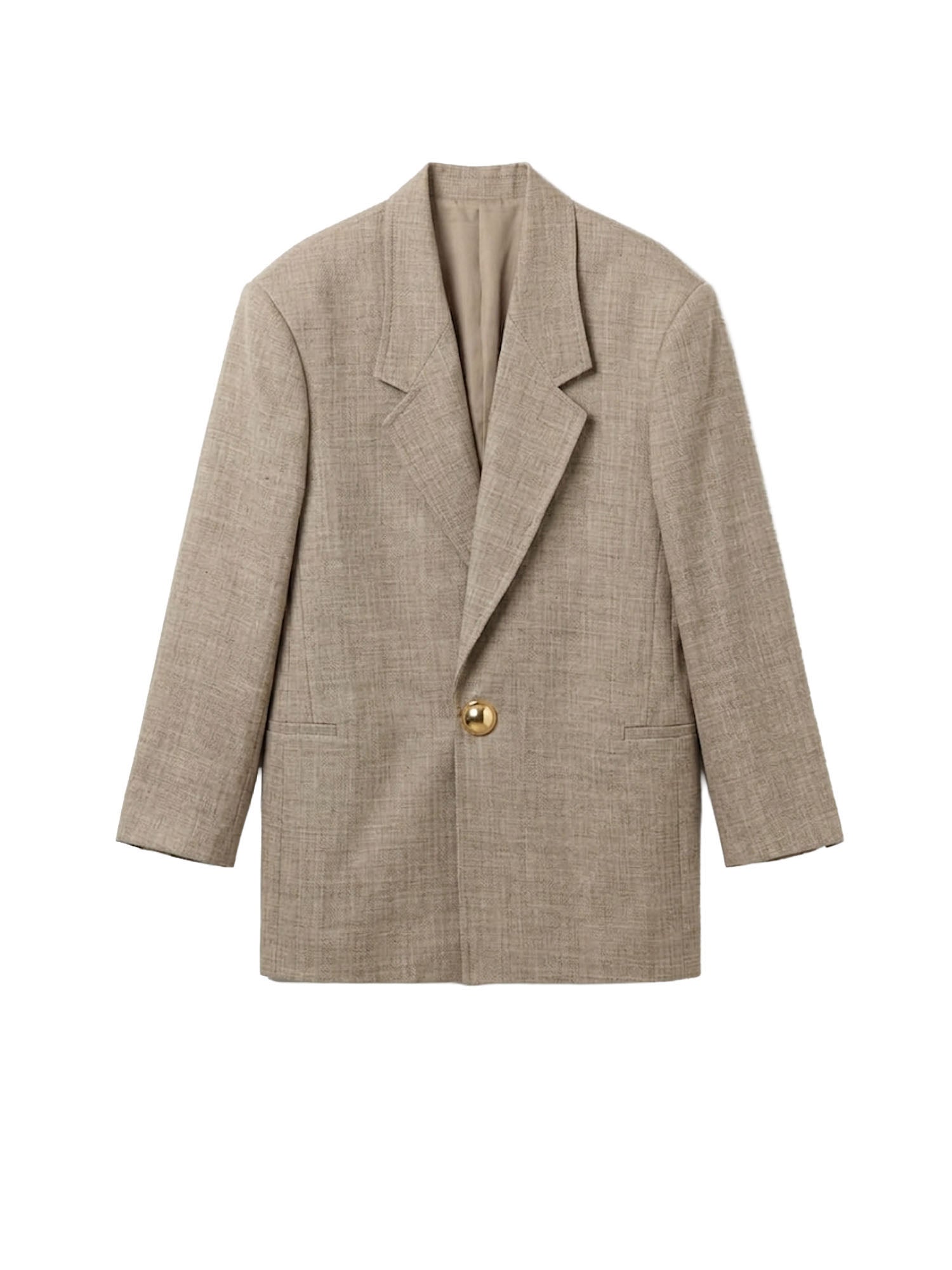 Alysi Blazer Grisaglia Wool Over Beige