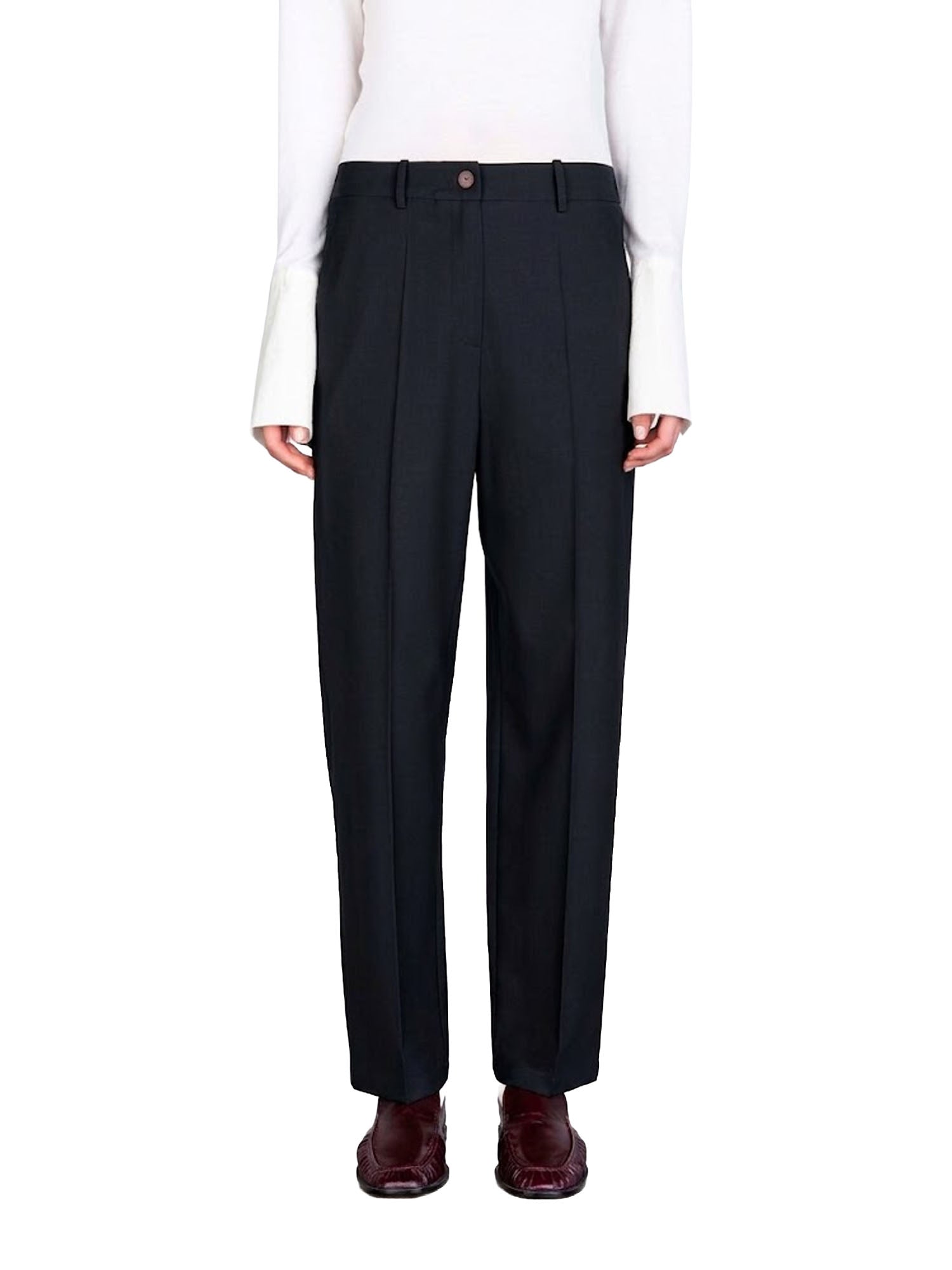 Alysi Pantalone Tecno Wool sigaretta Nero