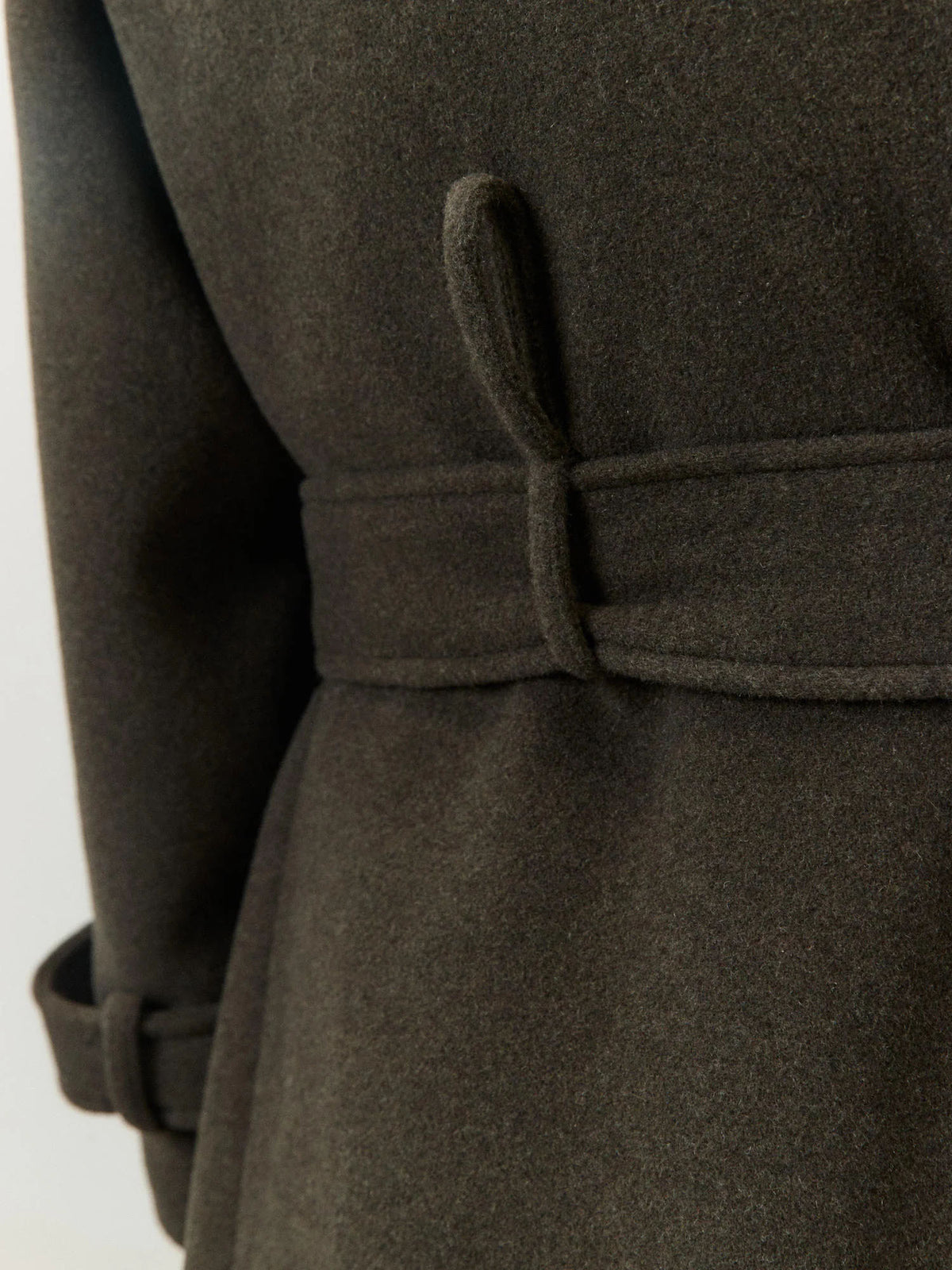 Alysi Cappotto lungo in lana Verde