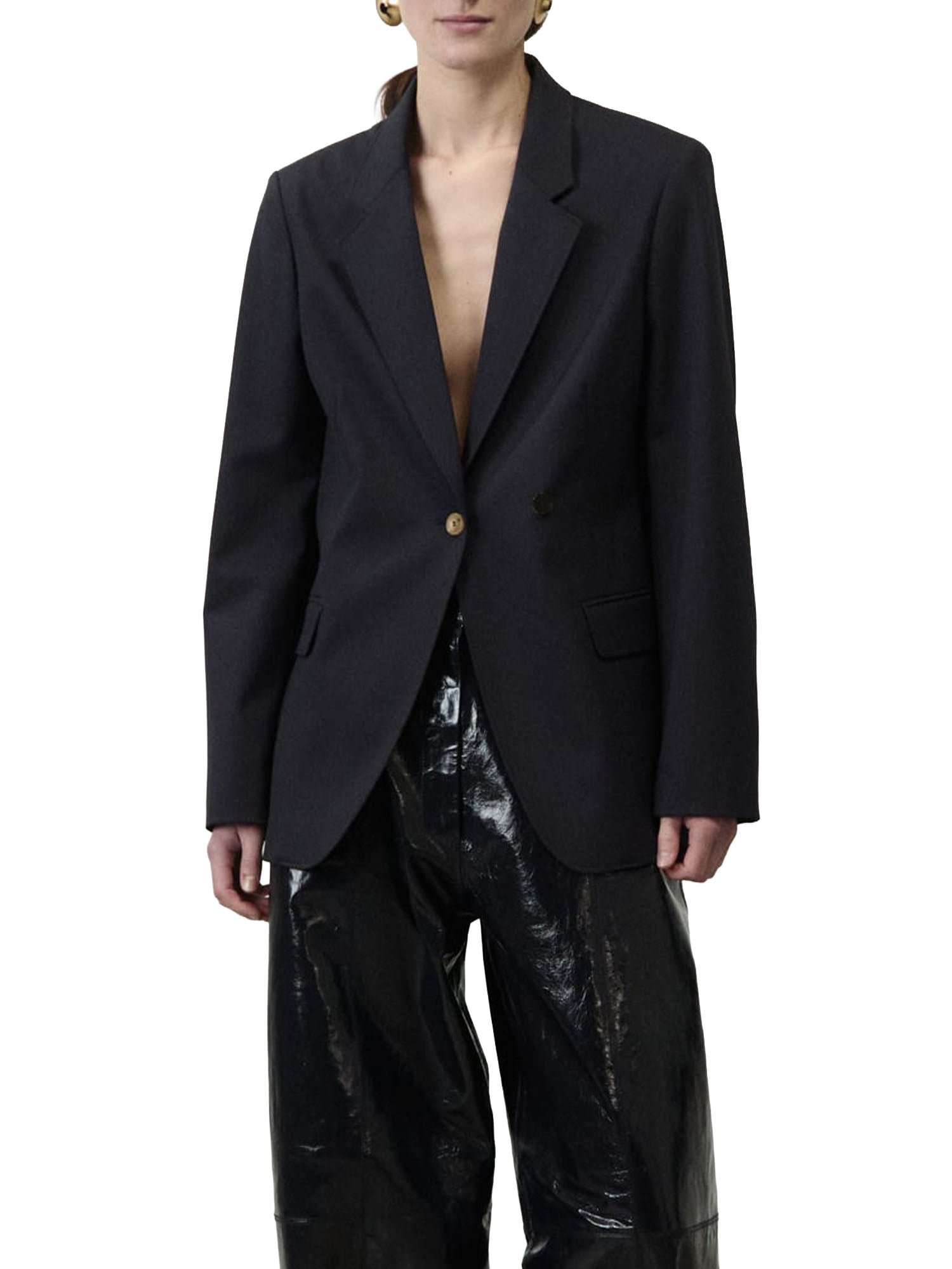 Alysi Giacca Poly Wool Sartoriale Blu