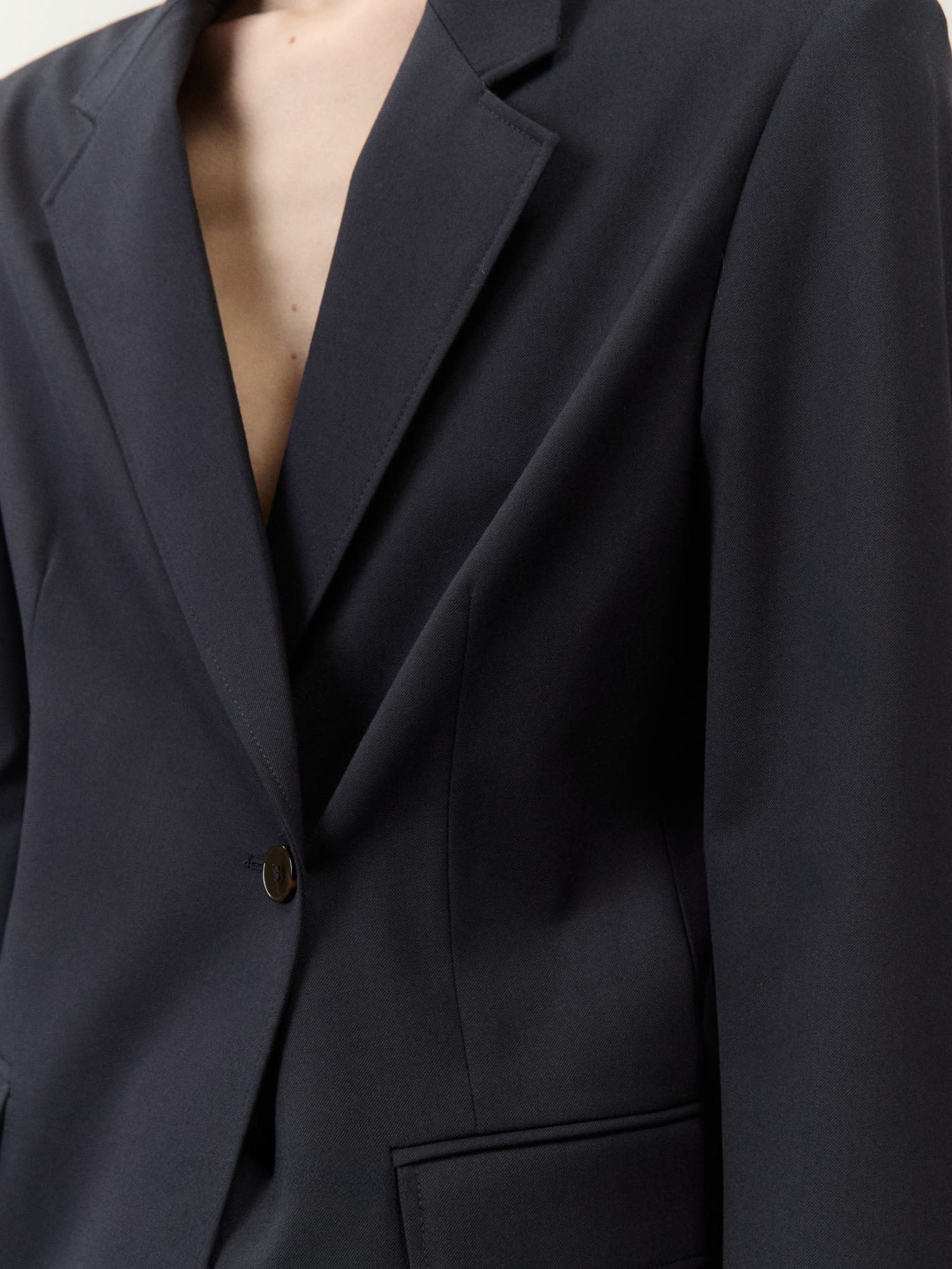 Alysi Giacca Poly Wool Sartoriale Blu
