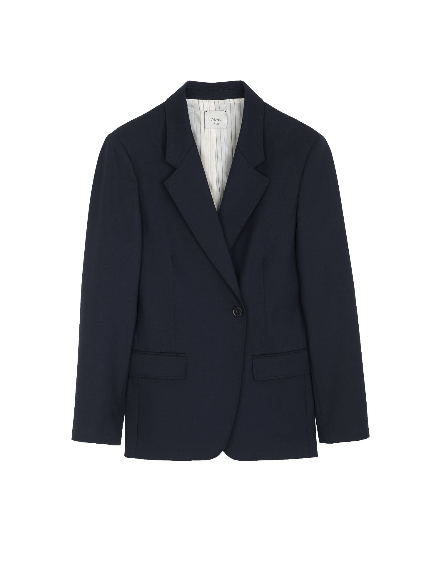 Alysi Giacca Poly Wool Sartoriale Blu