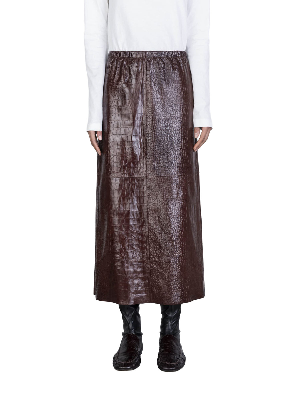 Alysi Gonna Dritta Marrone