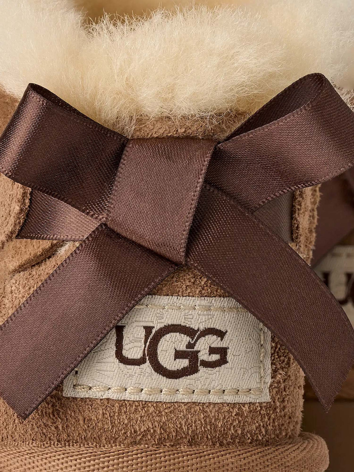 Ugg Stivali Ultra Mini Bailey Bow da bambina Marrone