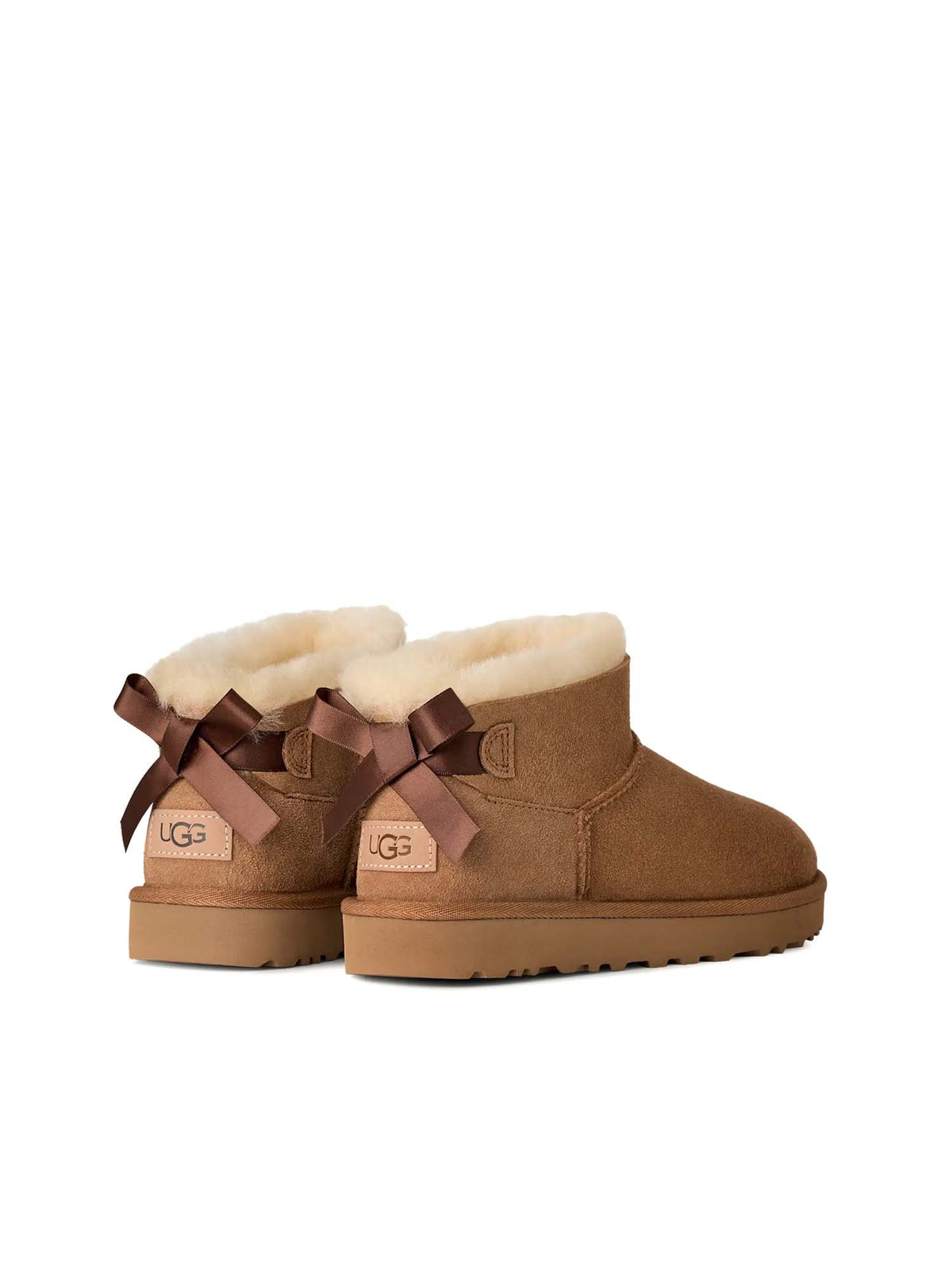 Ugg Stivali Ultra Mini Bailey Bow da donna Marrone