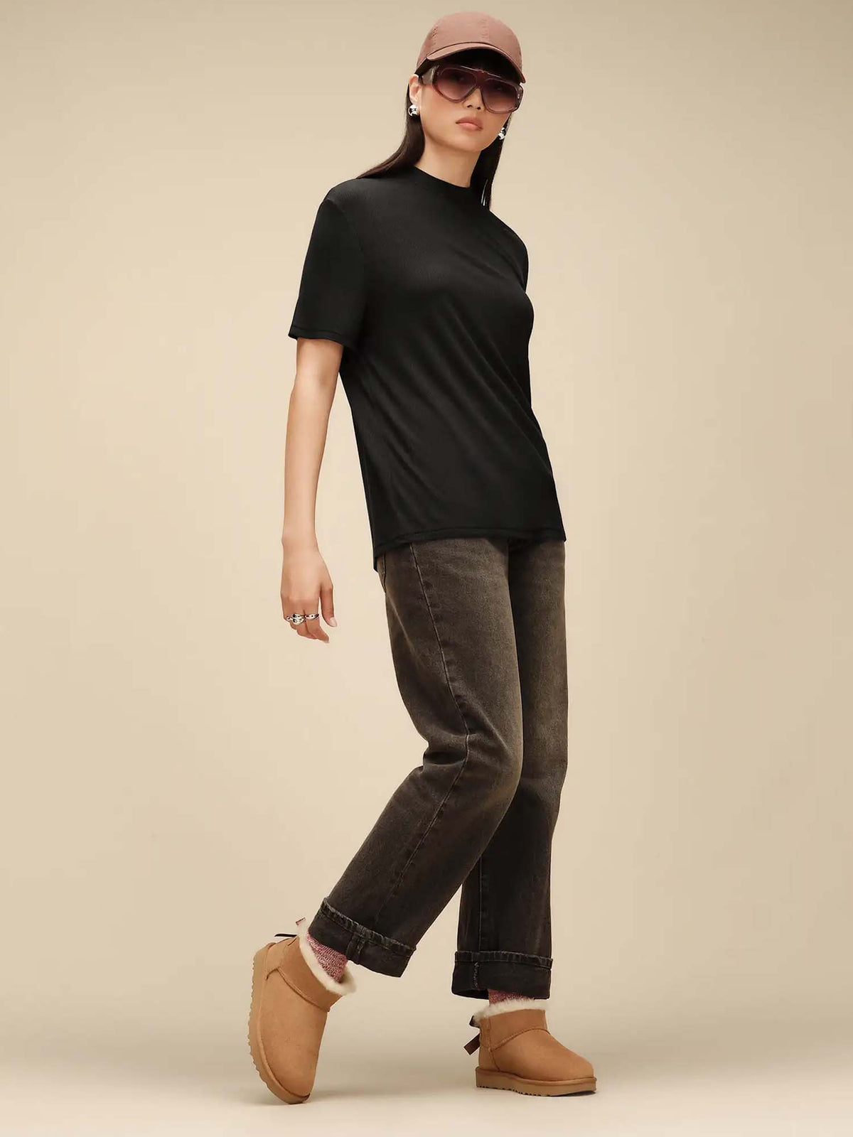 Ugg Stivali Ultra Mini Bailey Bow da donna Marrone