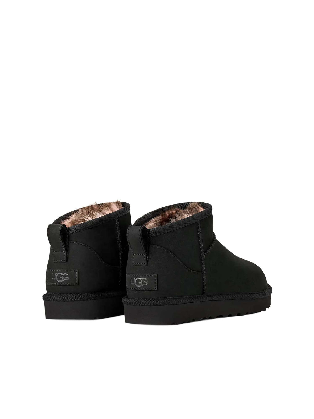 Ugg Stivali Classic Ultra Mini Nubuck da donna Nero
