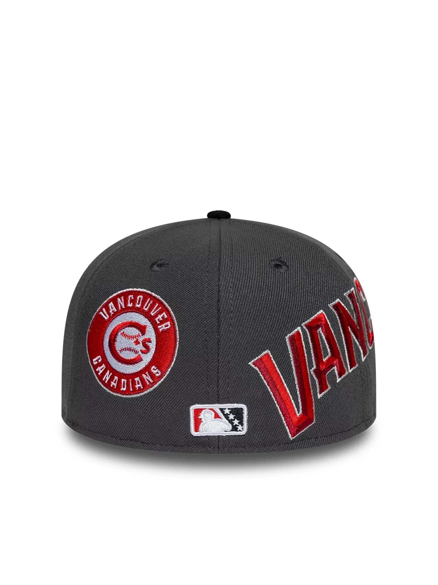 New Era Cappellino 59FIFTY Fitted Vancouver Canadians MiLB Multi Logo Grigio