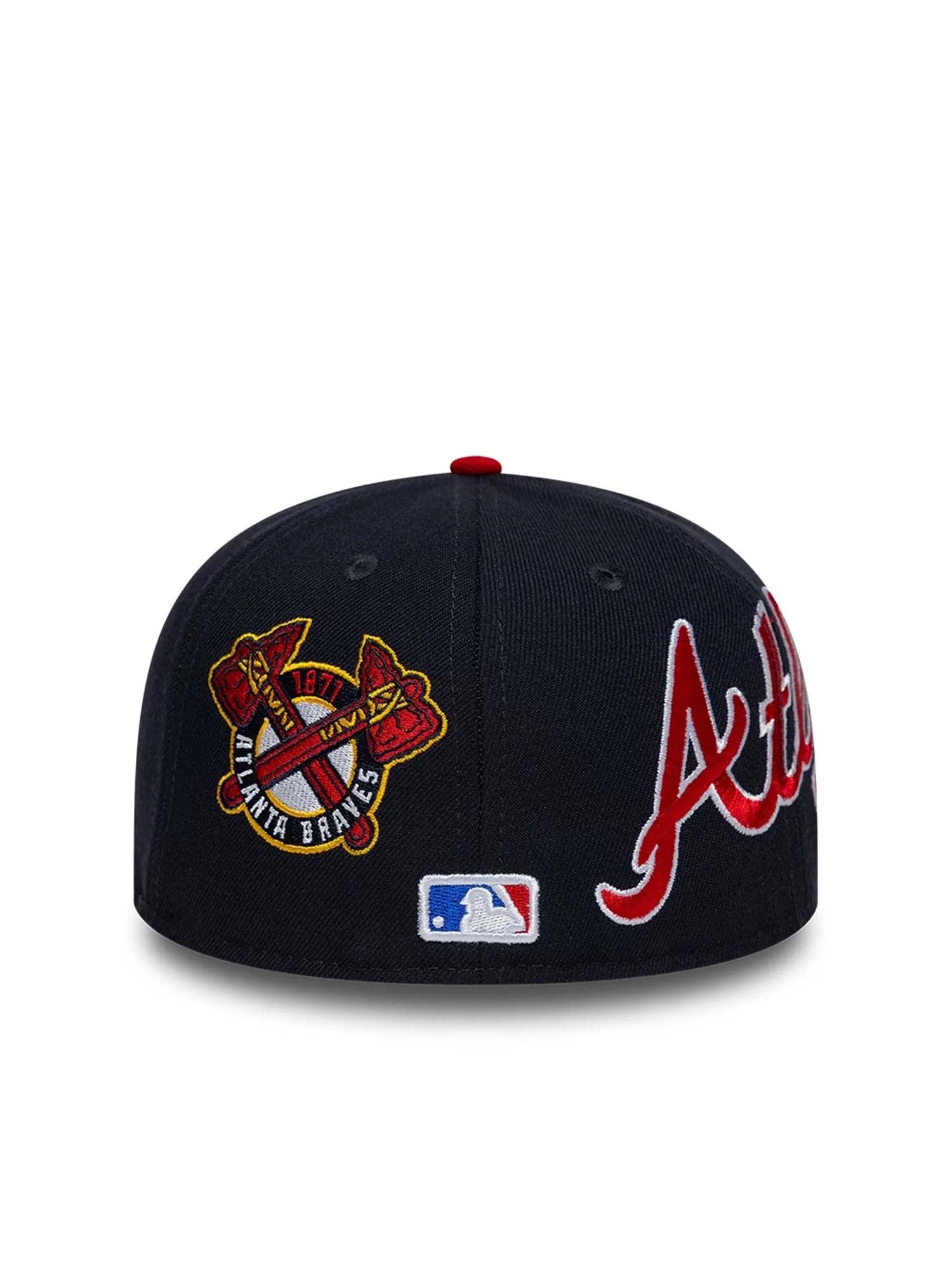 New Era Cappellino 59FIFTY Fitted Atlanta Braves MLB Multi Logo Blu