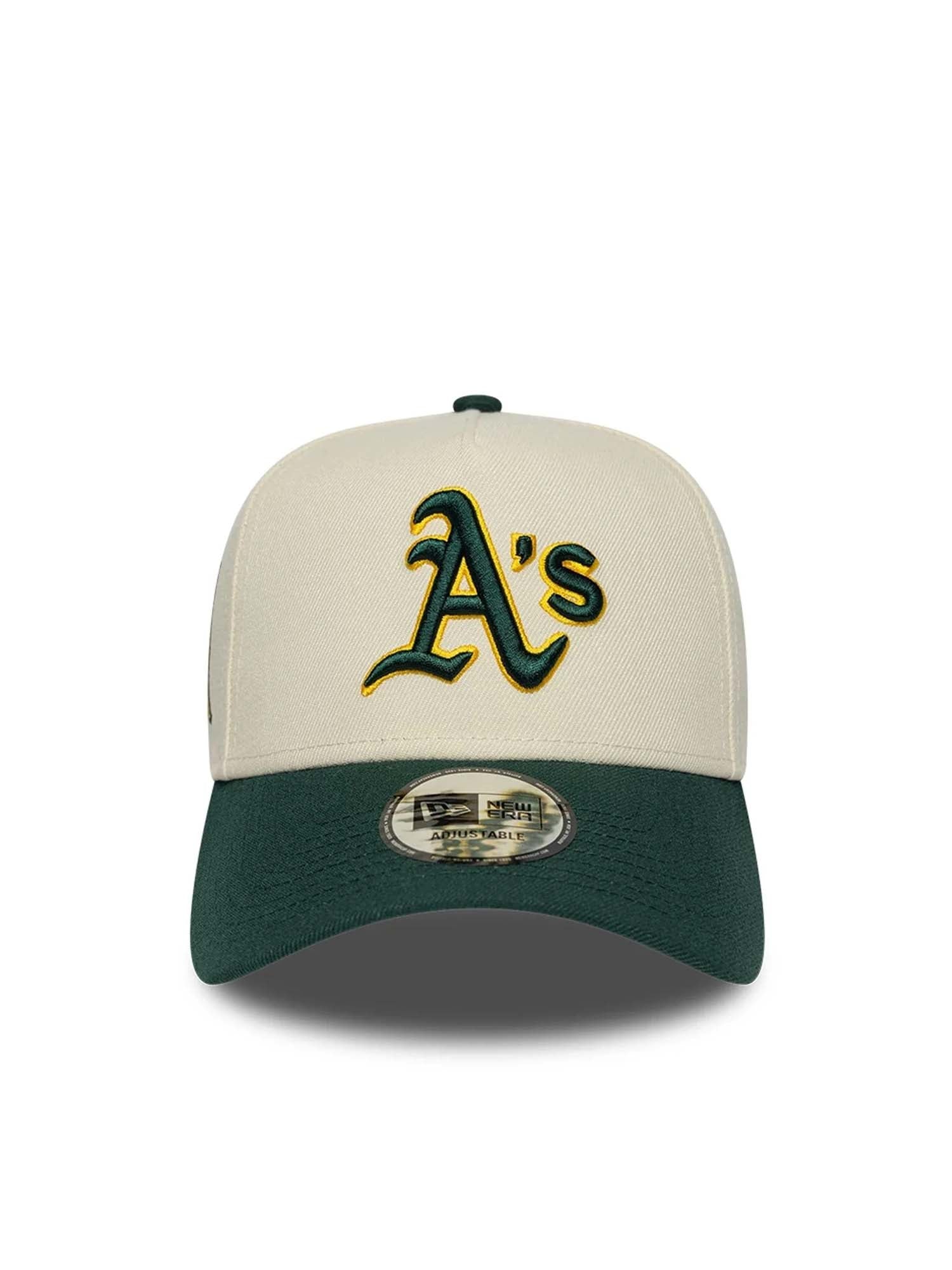 New Era Cappellino 9FORTY E-Frame Athletics MLB Side Hit Bianco