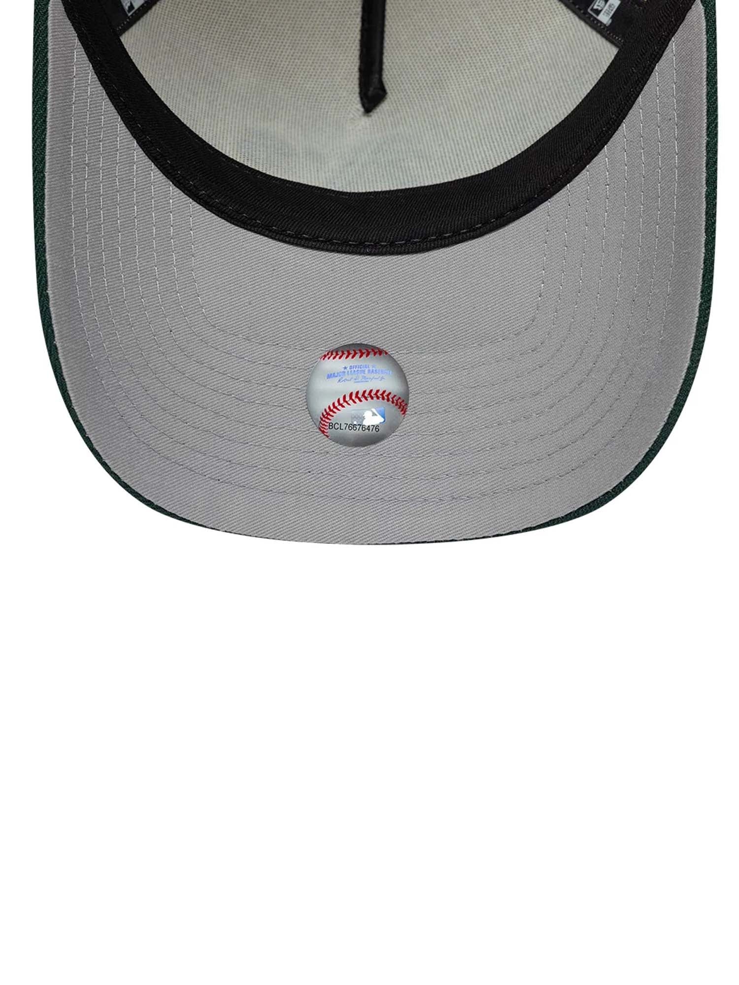 New Era Cappellino 9FORTY E-Frame Athletics MLB Side Hit Bianco