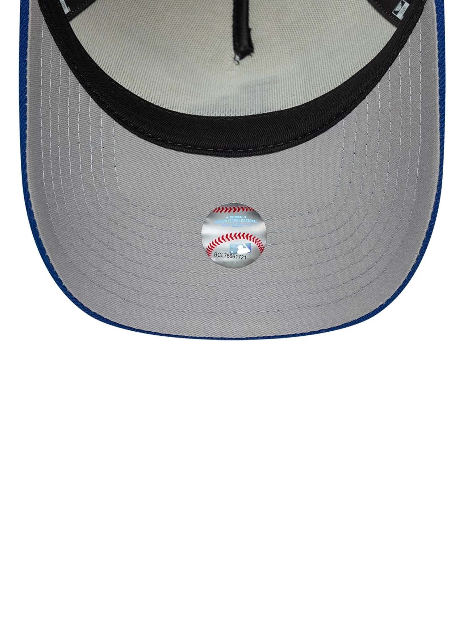 New Era Cappellino 9FORTY E-Frame LA Dodgers MLB Side Hit Bianco