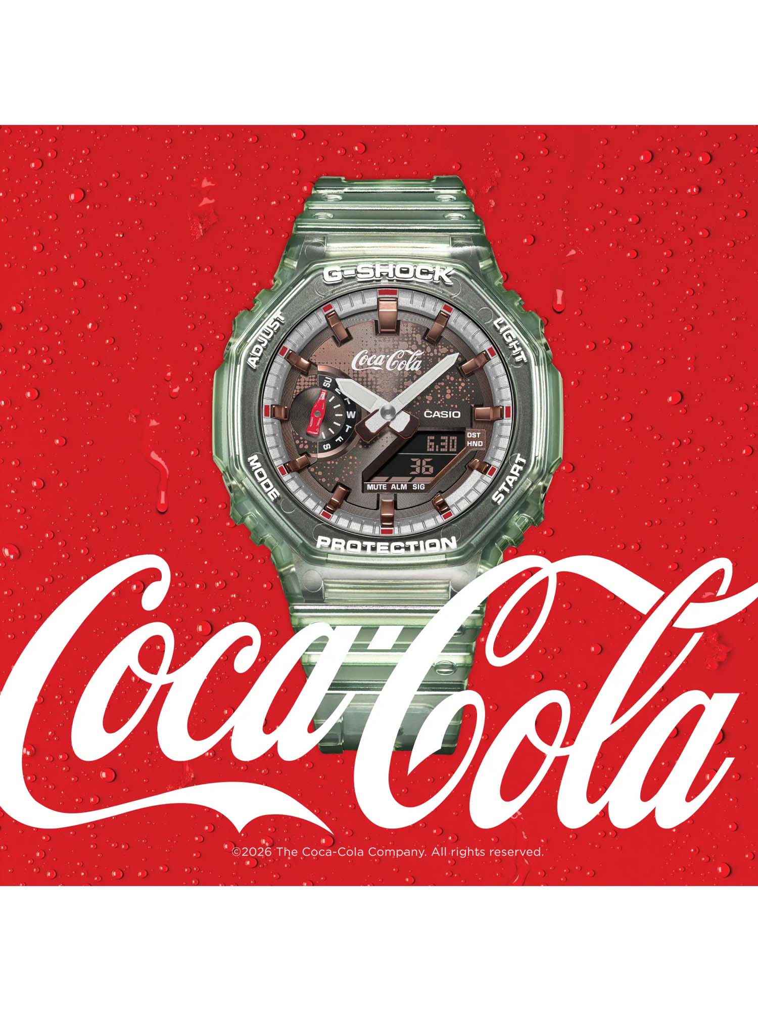 Casio Orologio GA-2100CC-3A x Coca-Cola Verde