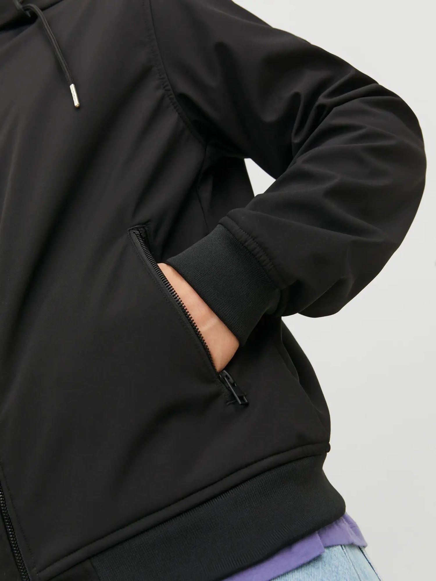 Jack & Jones Jjebasic Softshell Hood Nero