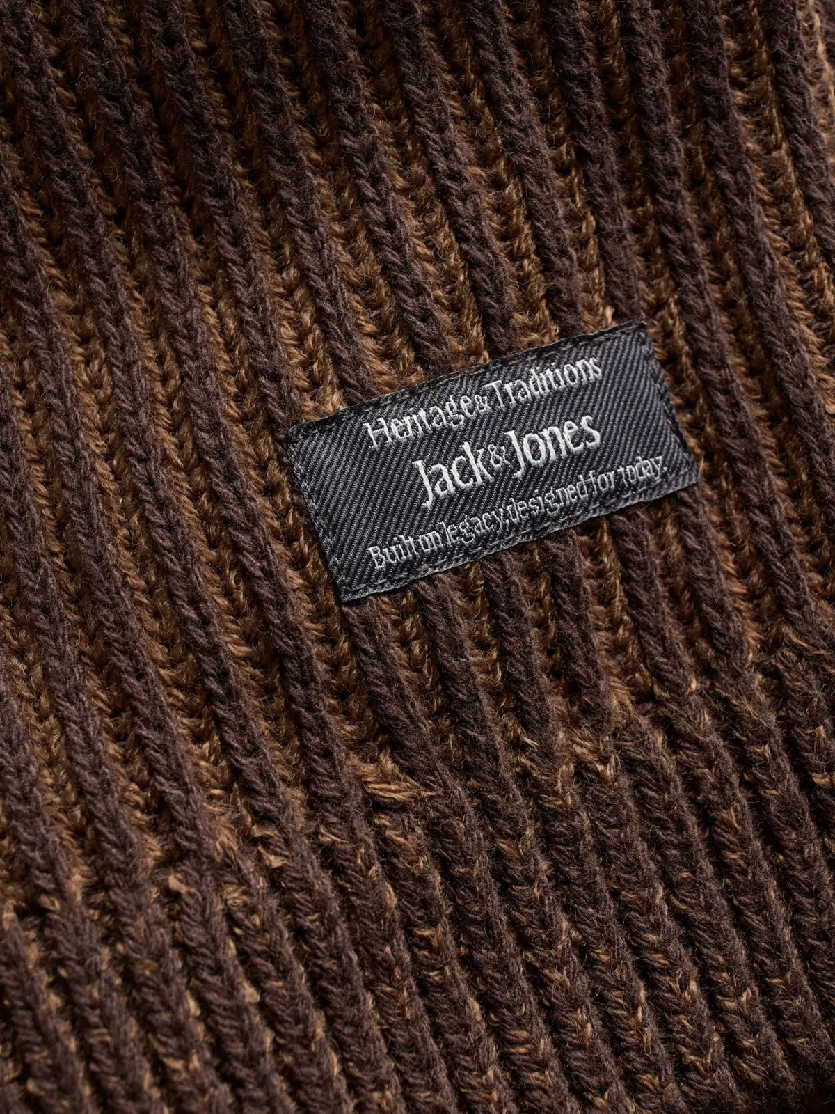 Jack & Jones JAUDover Knit Crew Neck SN Marrone